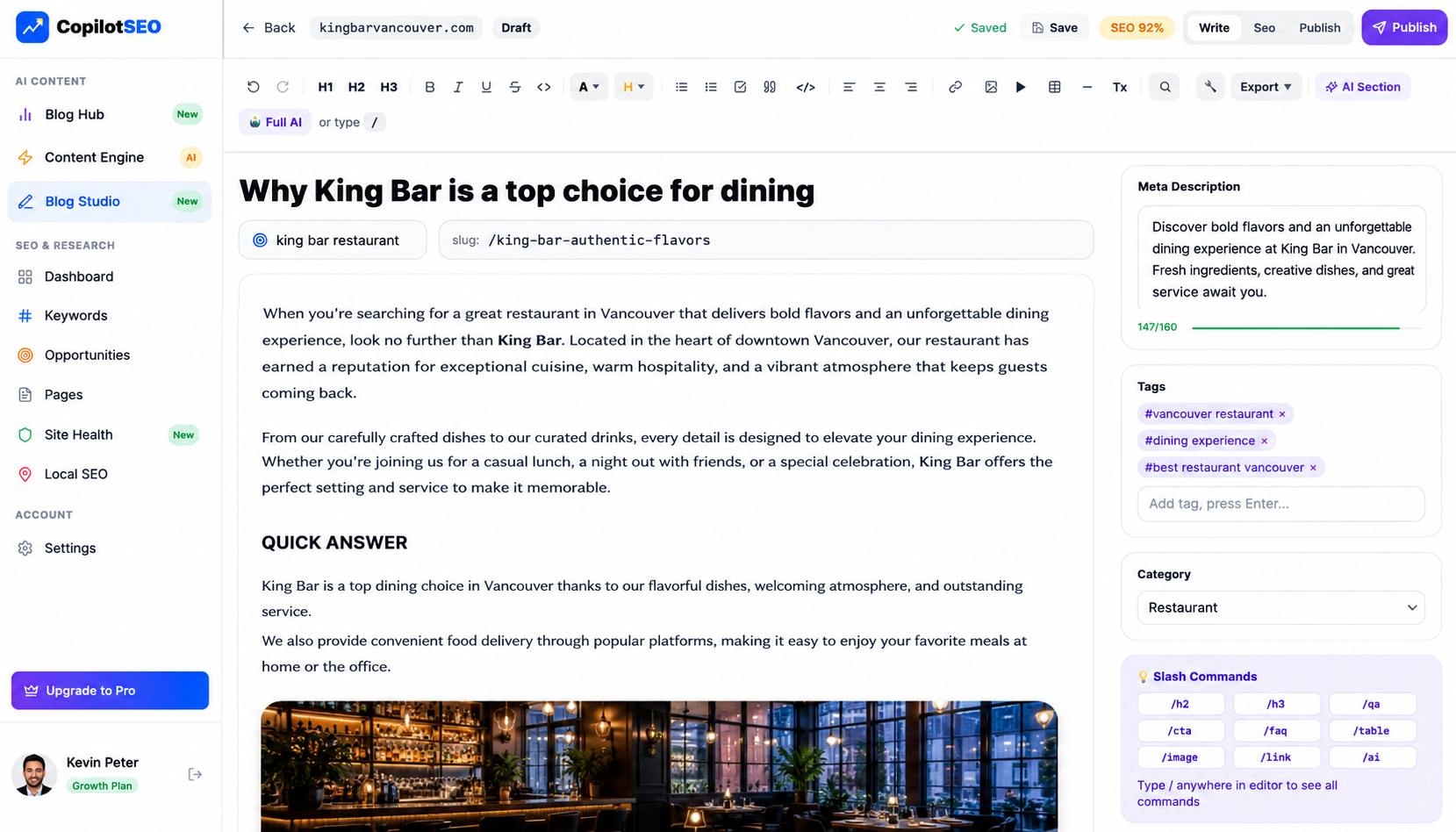 Step 3 — Blog Studio